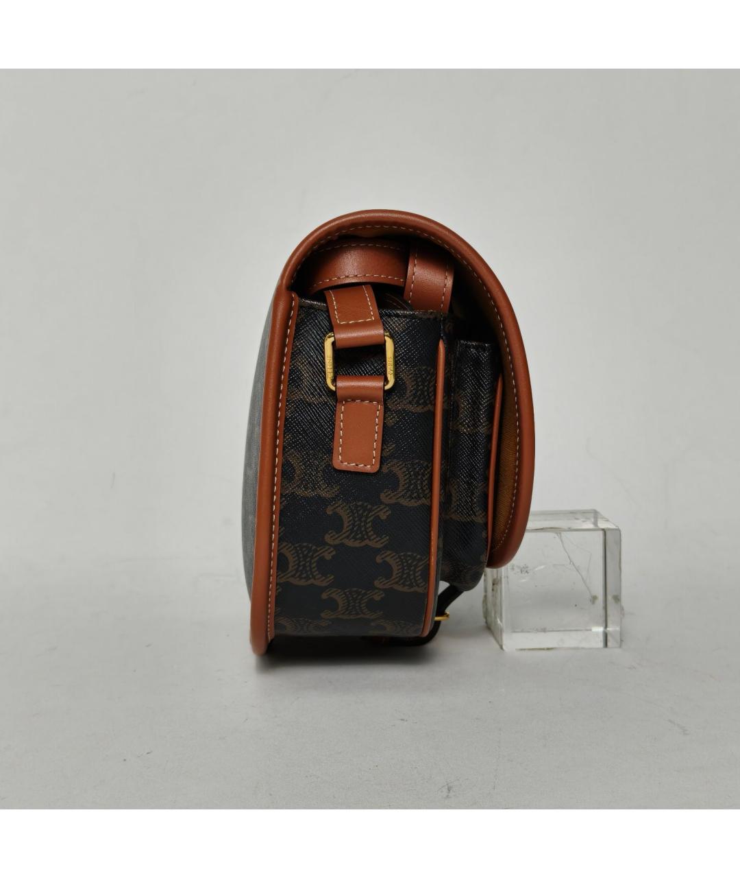 CELINE Коричневая сумка через плечо, фото 3