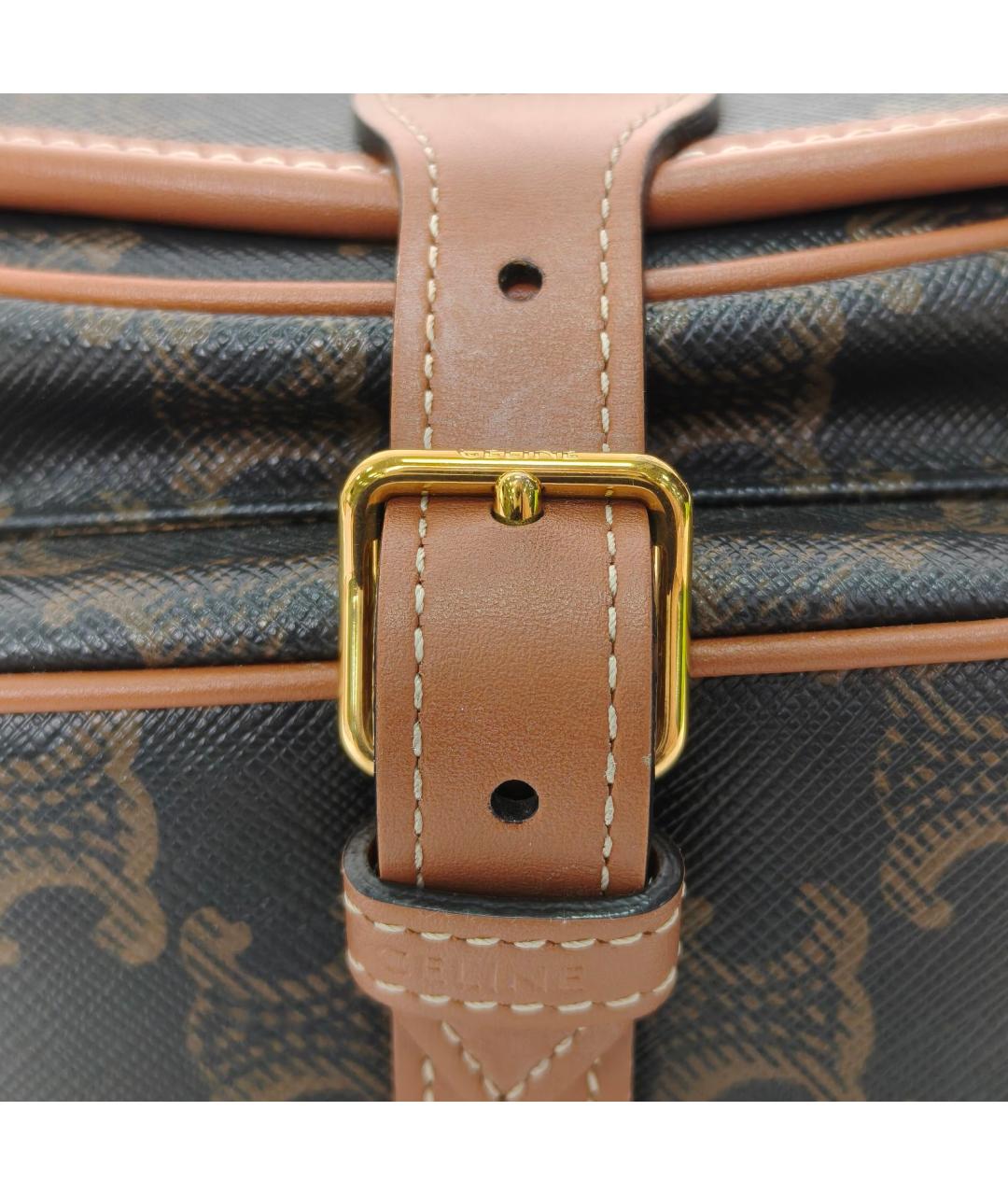 CELINE Коричневая сумка через плечо, фото 7