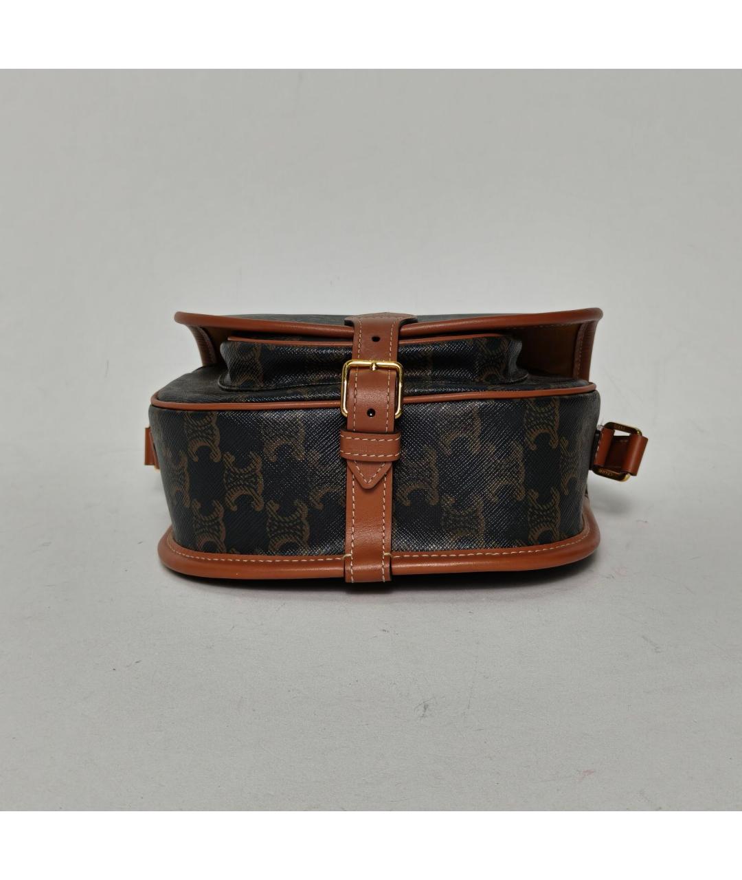 CELINE Коричневая сумка через плечо, фото 6