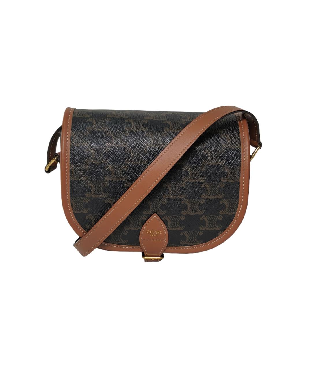 CELINE Коричневая сумка через плечо, фото 1