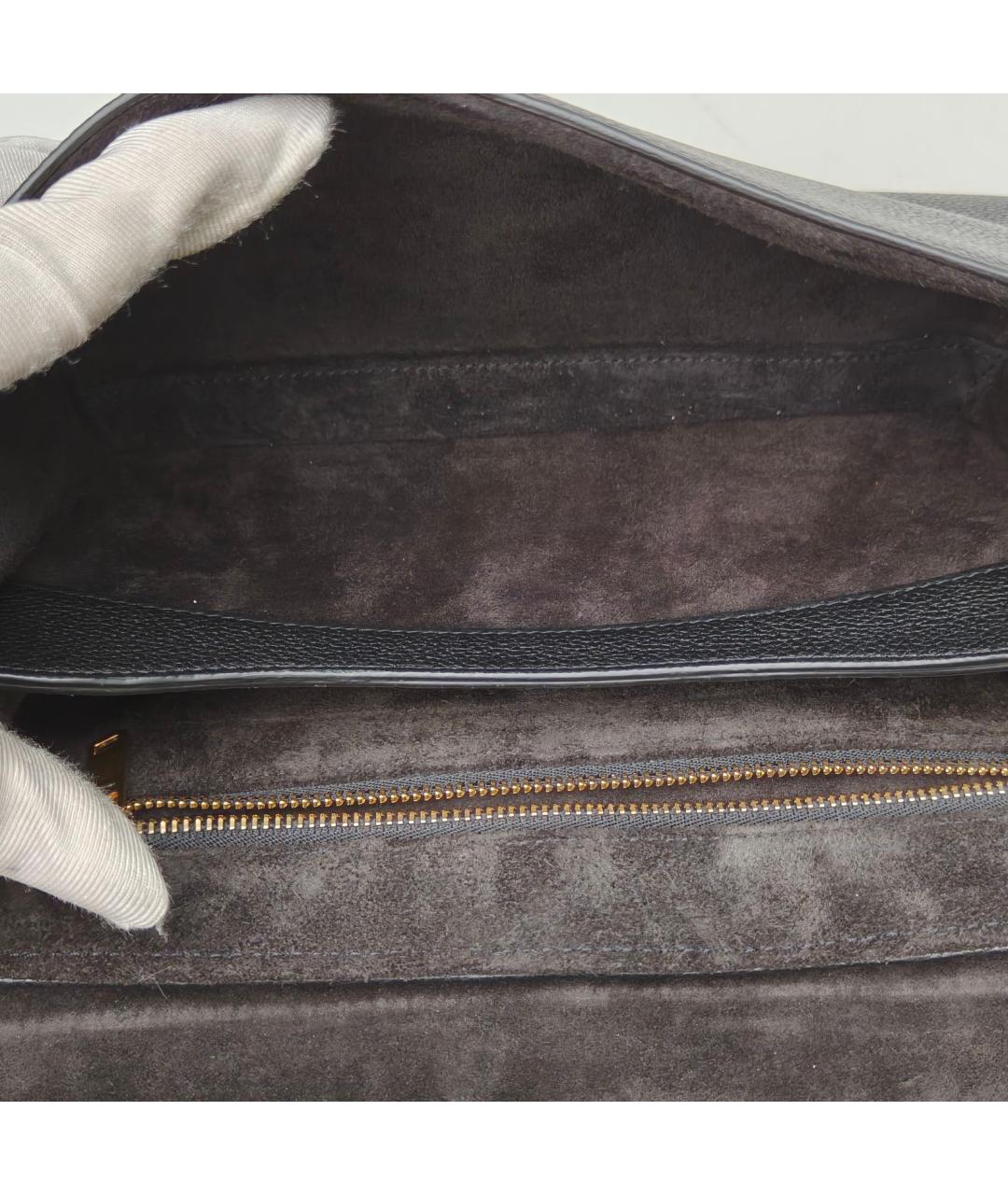 CELINE Черная кожаная сумка через плечо, фото 8