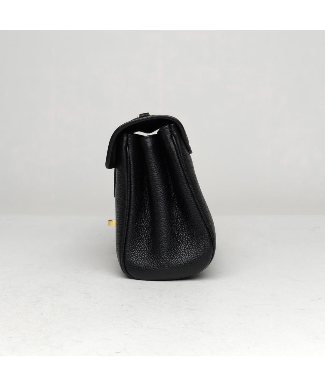 CELINE Черная кожаная сумка через плечо, фото 3