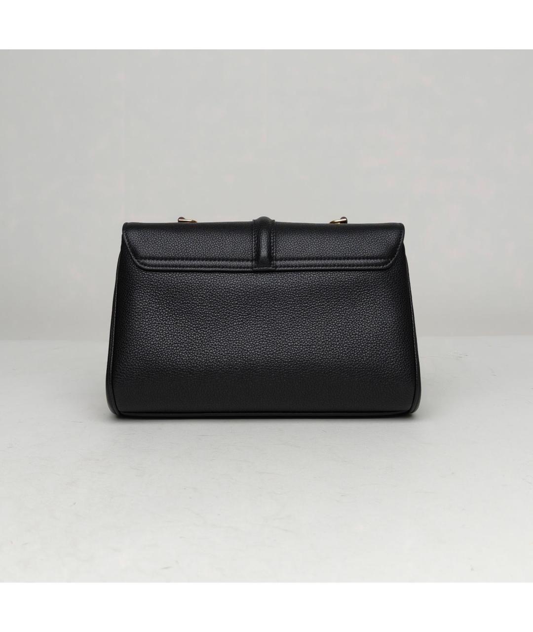 CELINE Черная кожаная сумка через плечо, фото 4