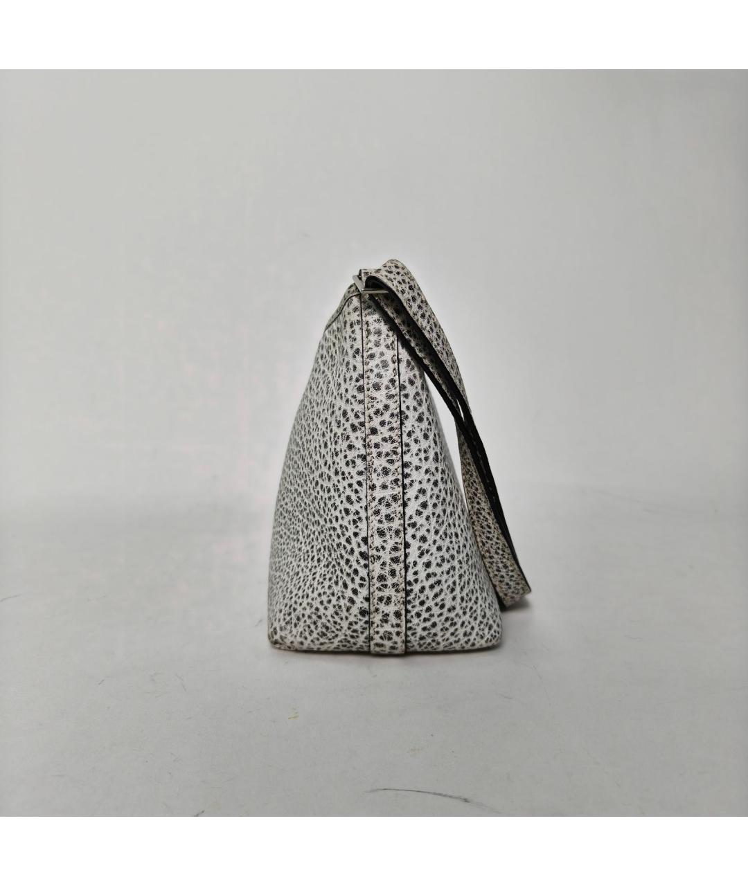 HERMES Серая кожаная сумка через плечо, фото 5