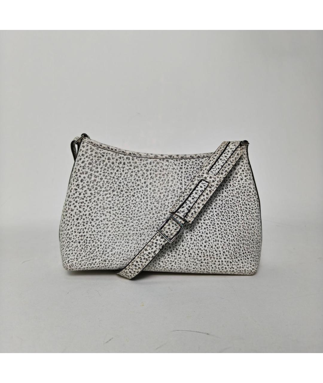 HERMES Серая кожаная сумка через плечо, фото 4