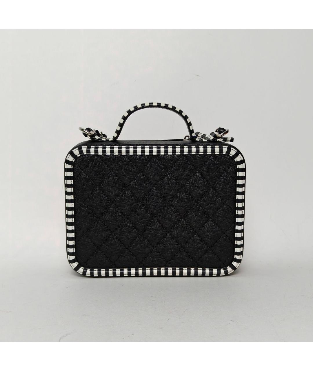 CHANEL Черная кожаная сумка через плечо, фото 4