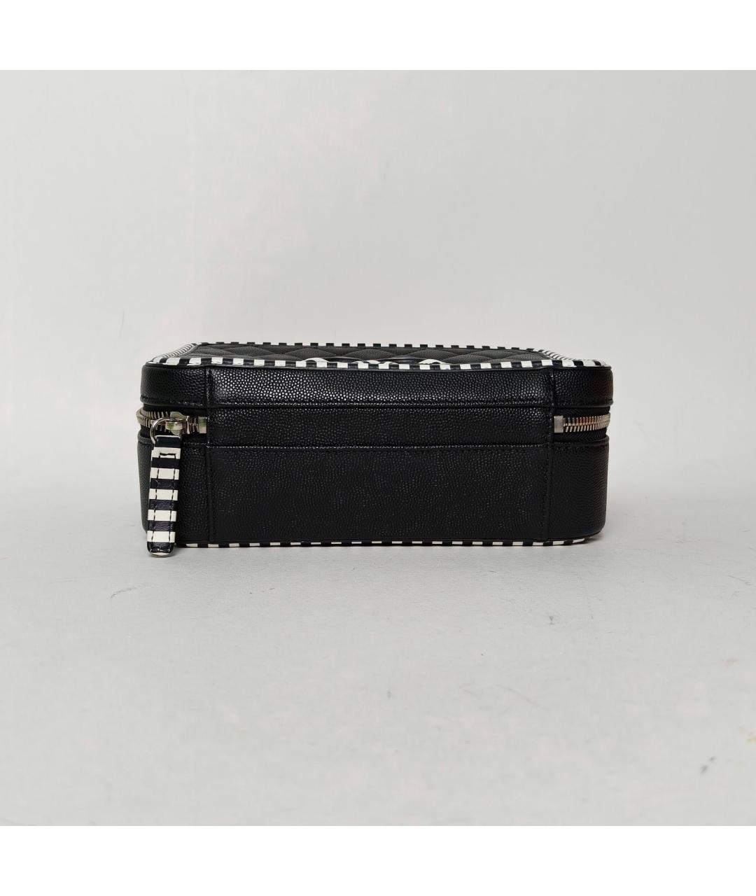 CHANEL Черная кожаная сумка через плечо, фото 6