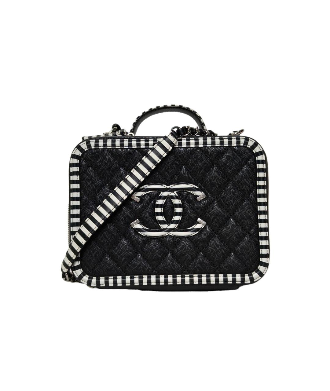 CHANEL Черная кожаная сумка через плечо, фото 1