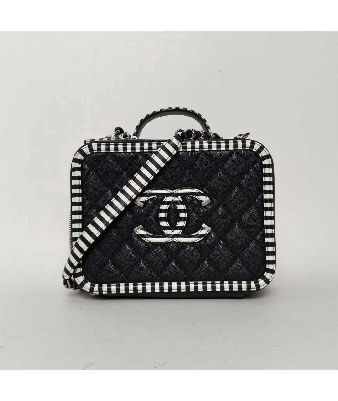 CHANEL Черная кожаная сумка через плечо, фото 8