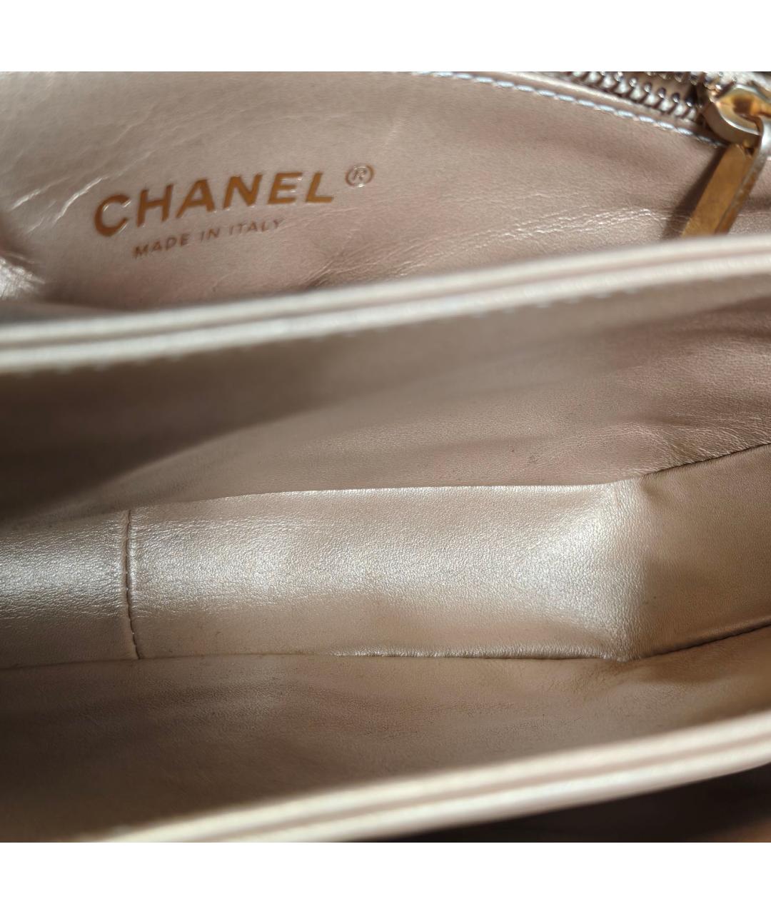 CHANEL Черная кожаная сумка через плечо, фото 8