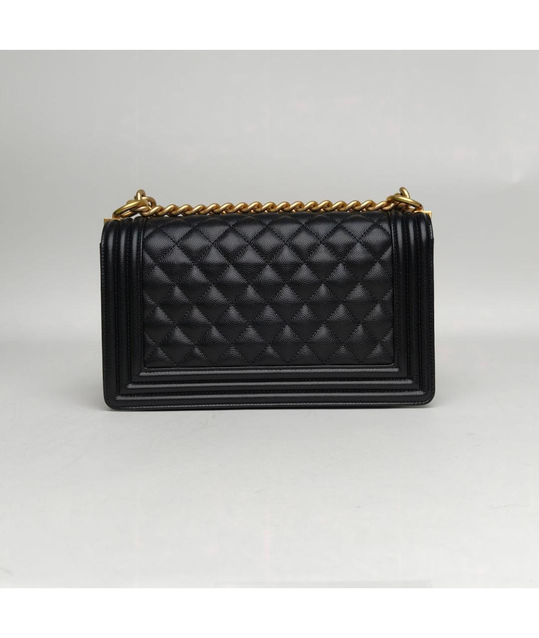 CHANEL Черная кожаная сумка через плечо, фото 4