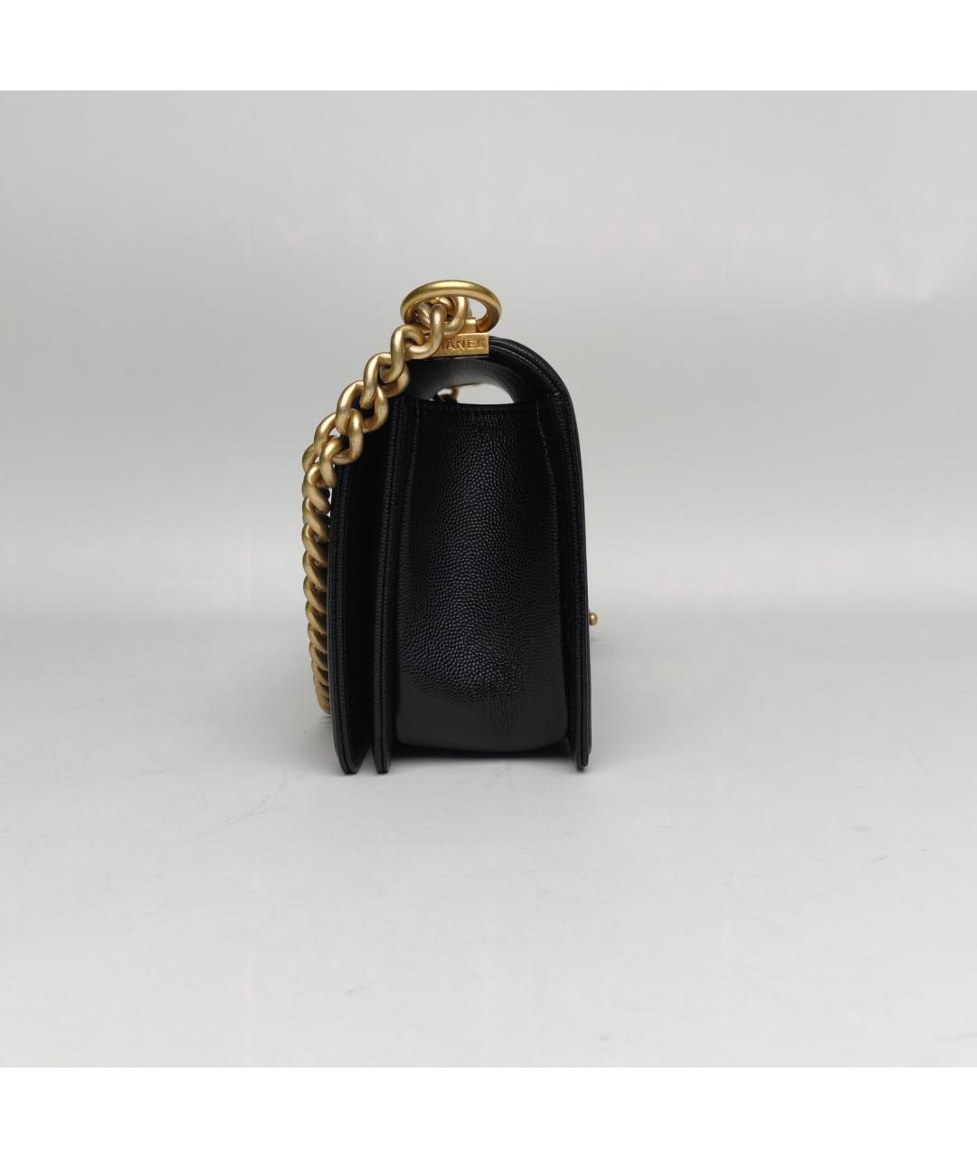 CHANEL Черная кожаная сумка через плечо, фото 3