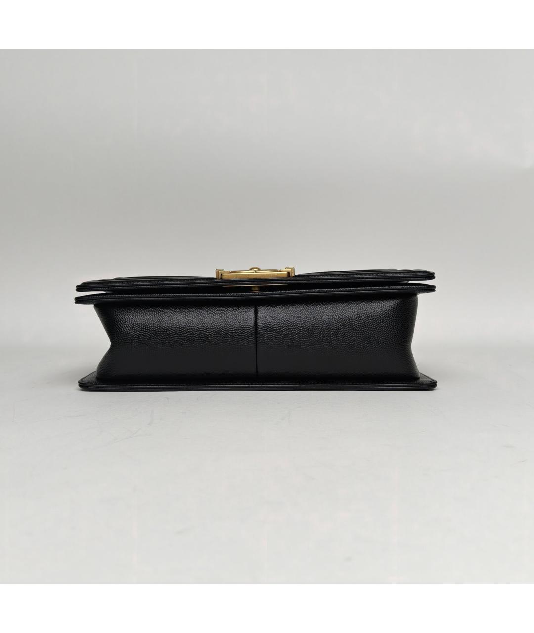 CHANEL Черная кожаная сумка через плечо, фото 6