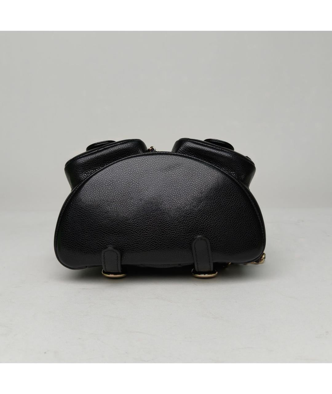 CHANEL Черный кожаный рюкзак, фото 6