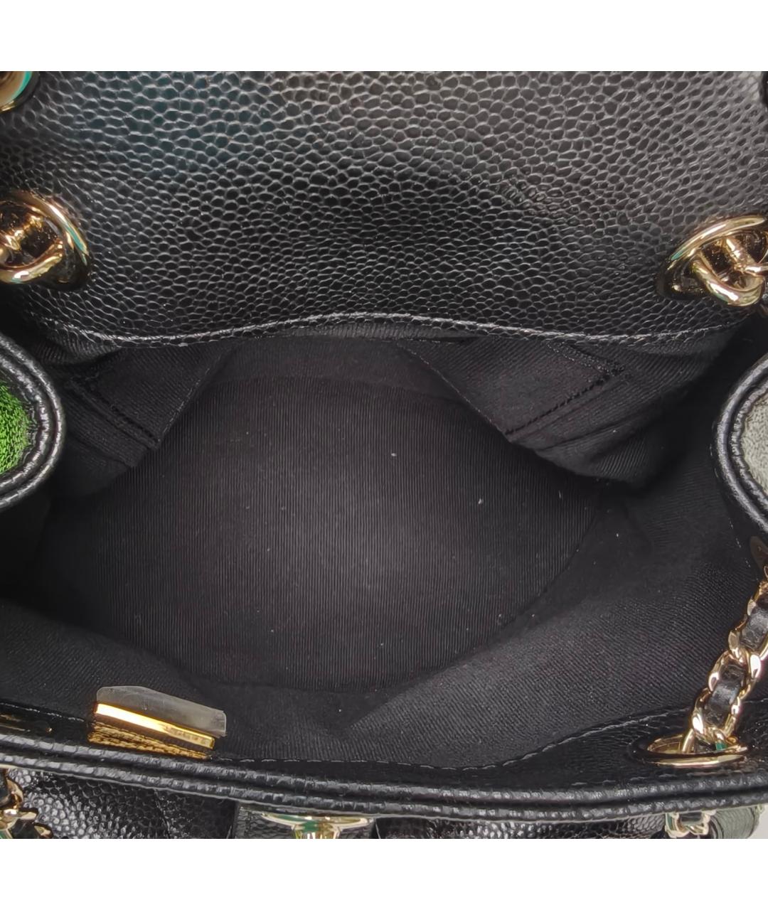CHANEL Черный кожаный рюкзак, фото 8