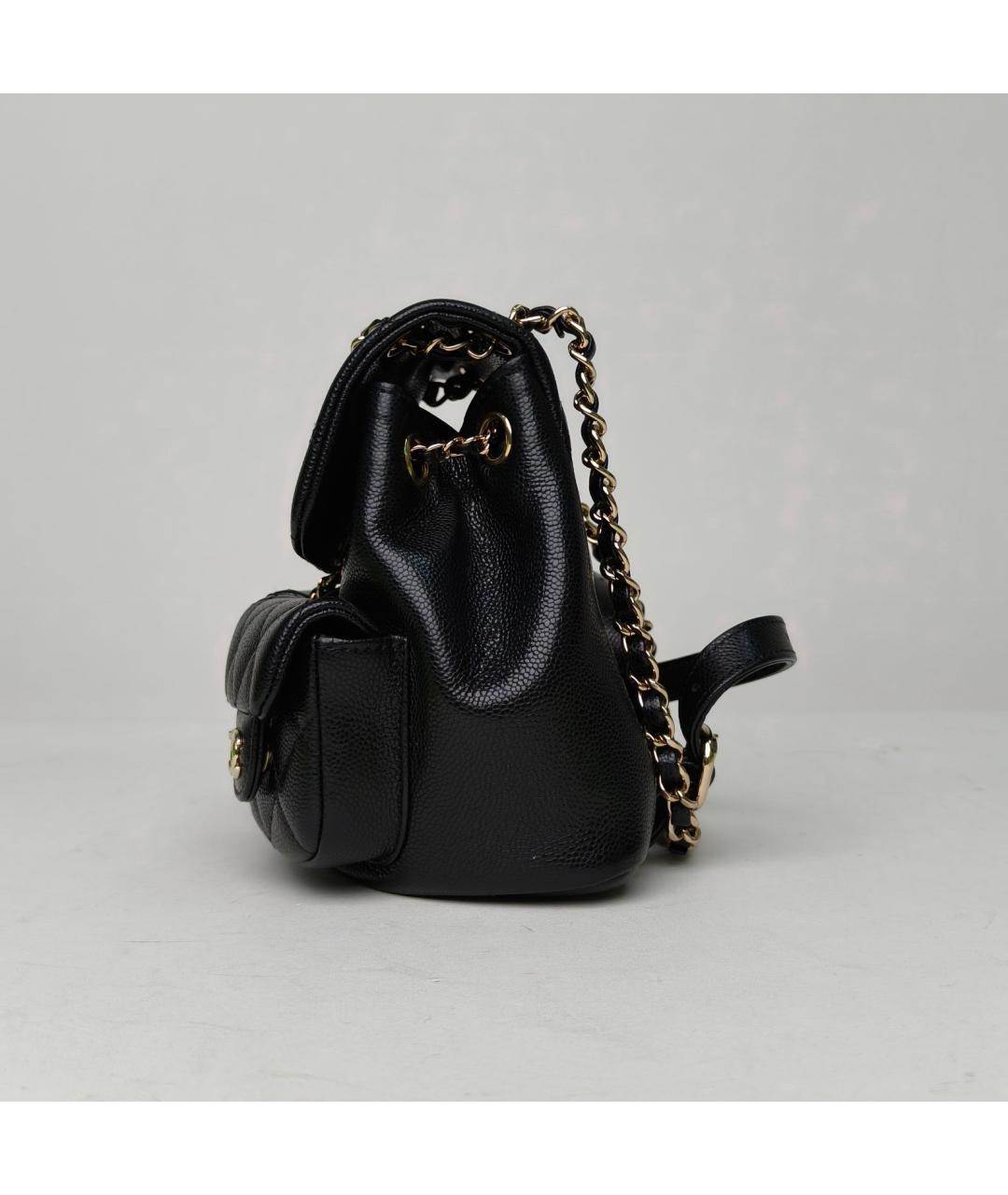 CHANEL Черный кожаный рюкзак, фото 3