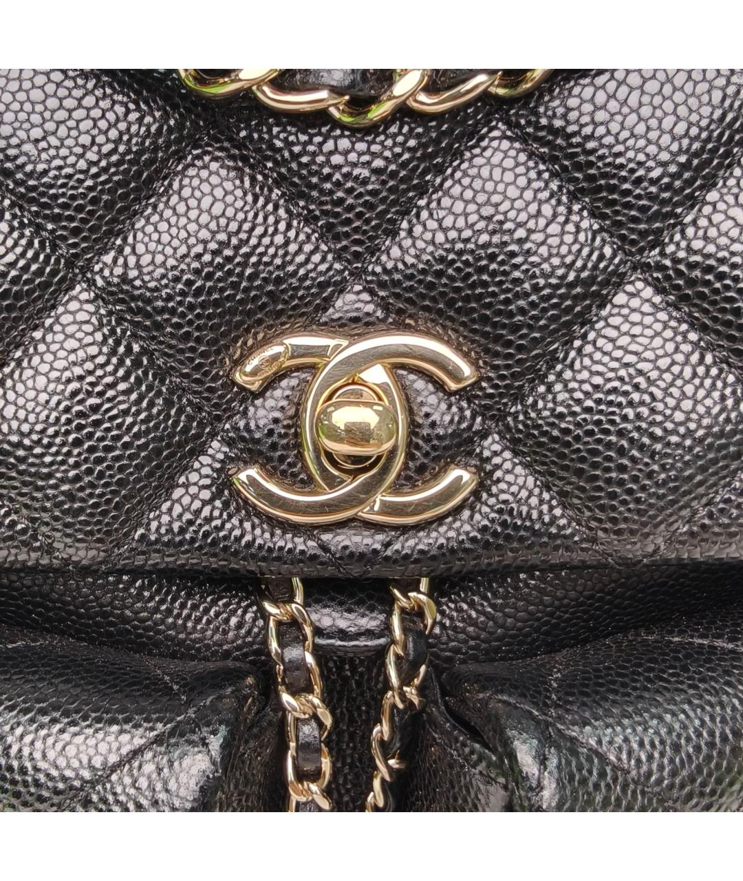 CHANEL Черный кожаный рюкзак, фото 7