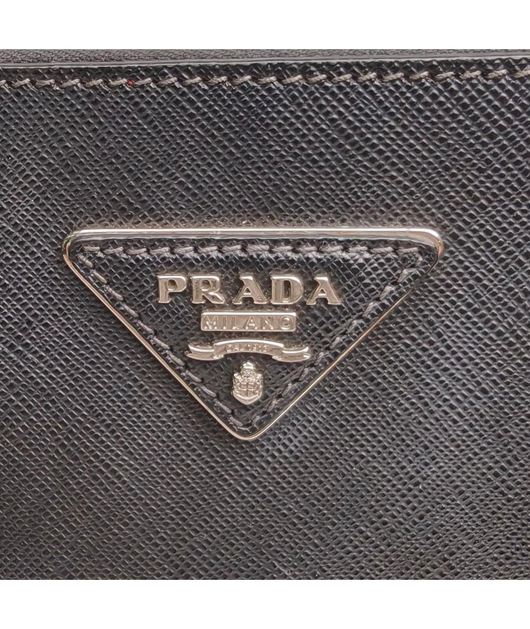 PRADA Черная кожаная сумка через плечо, фото 8