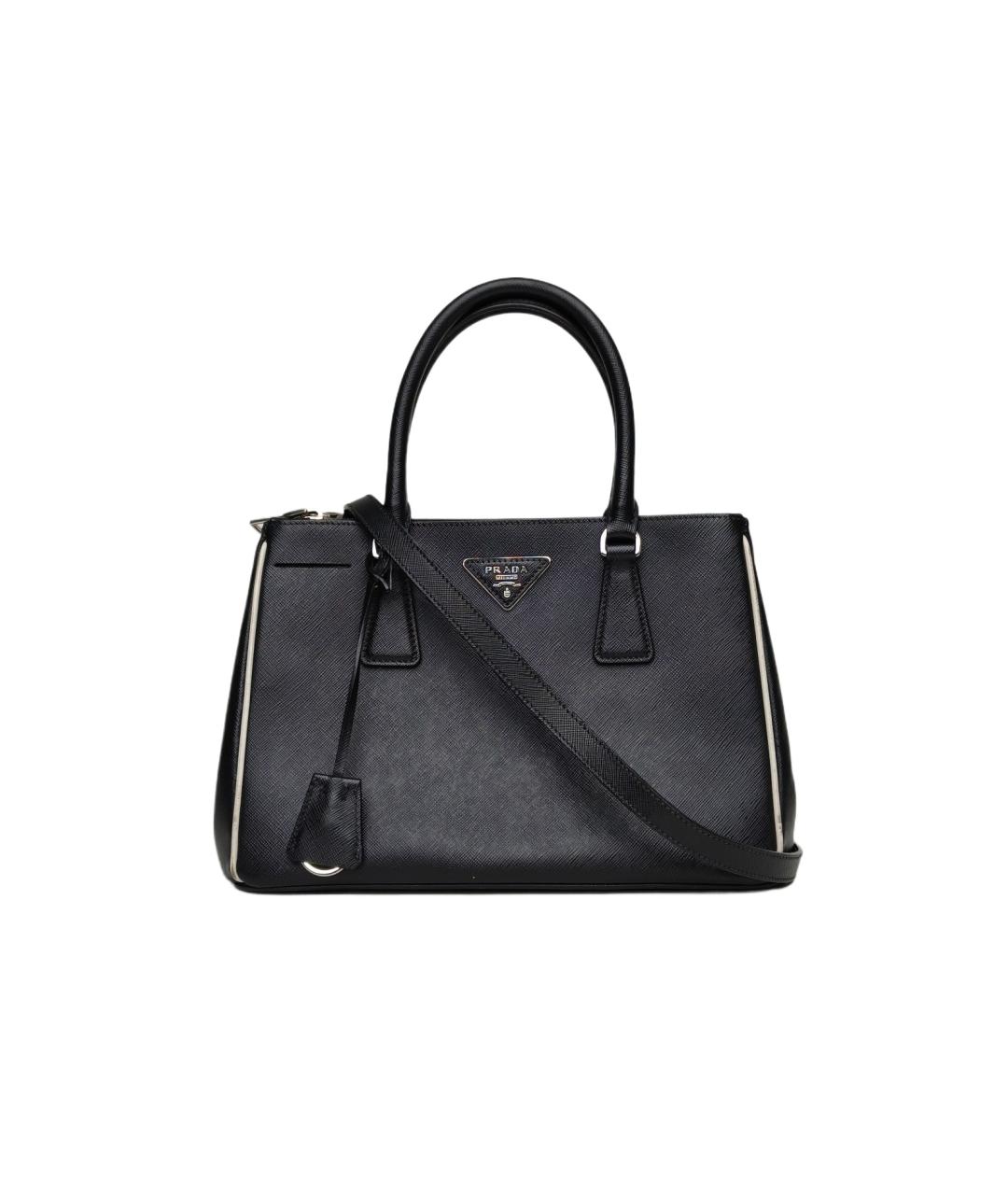 PRADA Черная кожаная сумка через плечо, фото 1