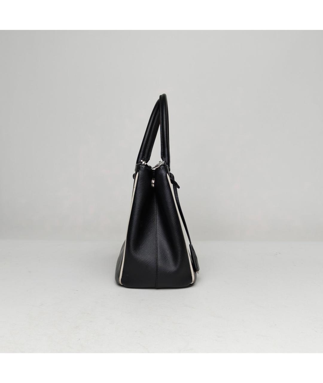 PRADA Черная кожаная сумка через плечо, фото 4