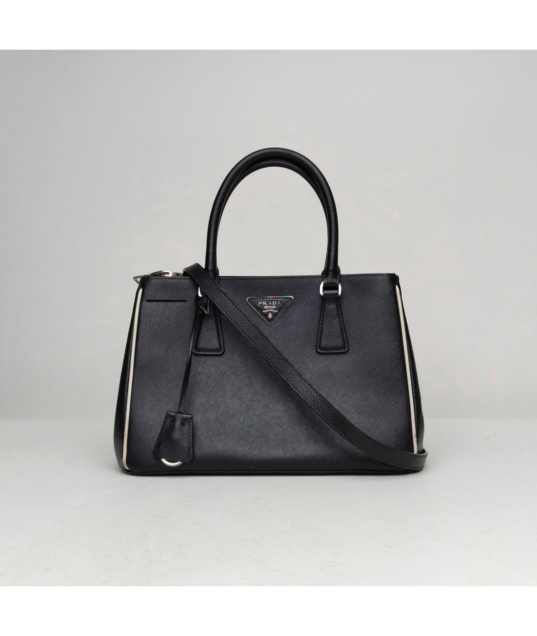 PRADA Черная кожаная сумка через плечо, фото 9