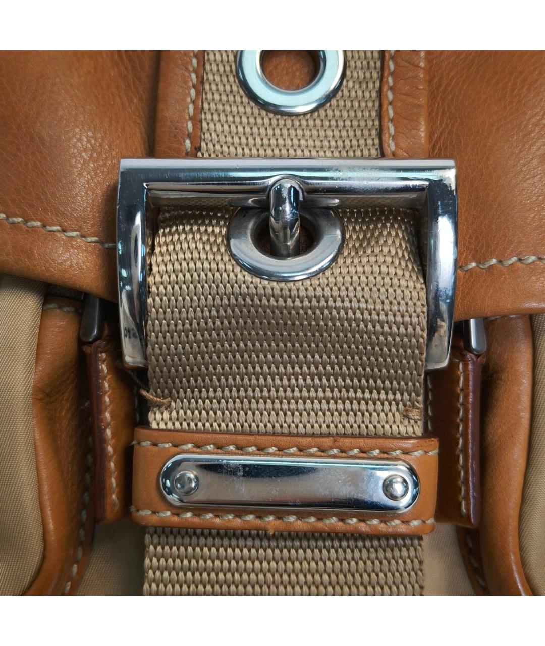 PRADA Коричневая тканевая сумка через плечо, фото 8