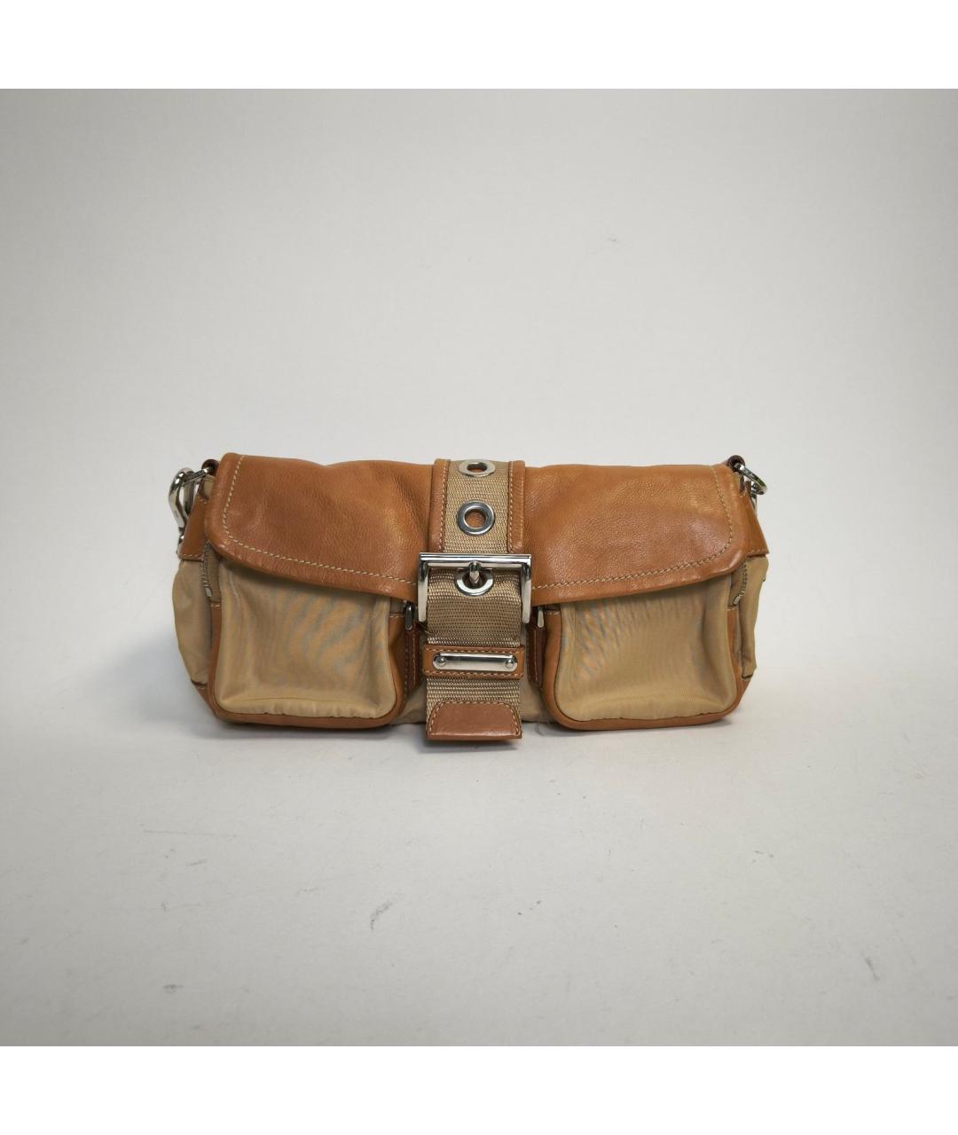 PRADA Коричневая тканевая сумка через плечо, фото 2