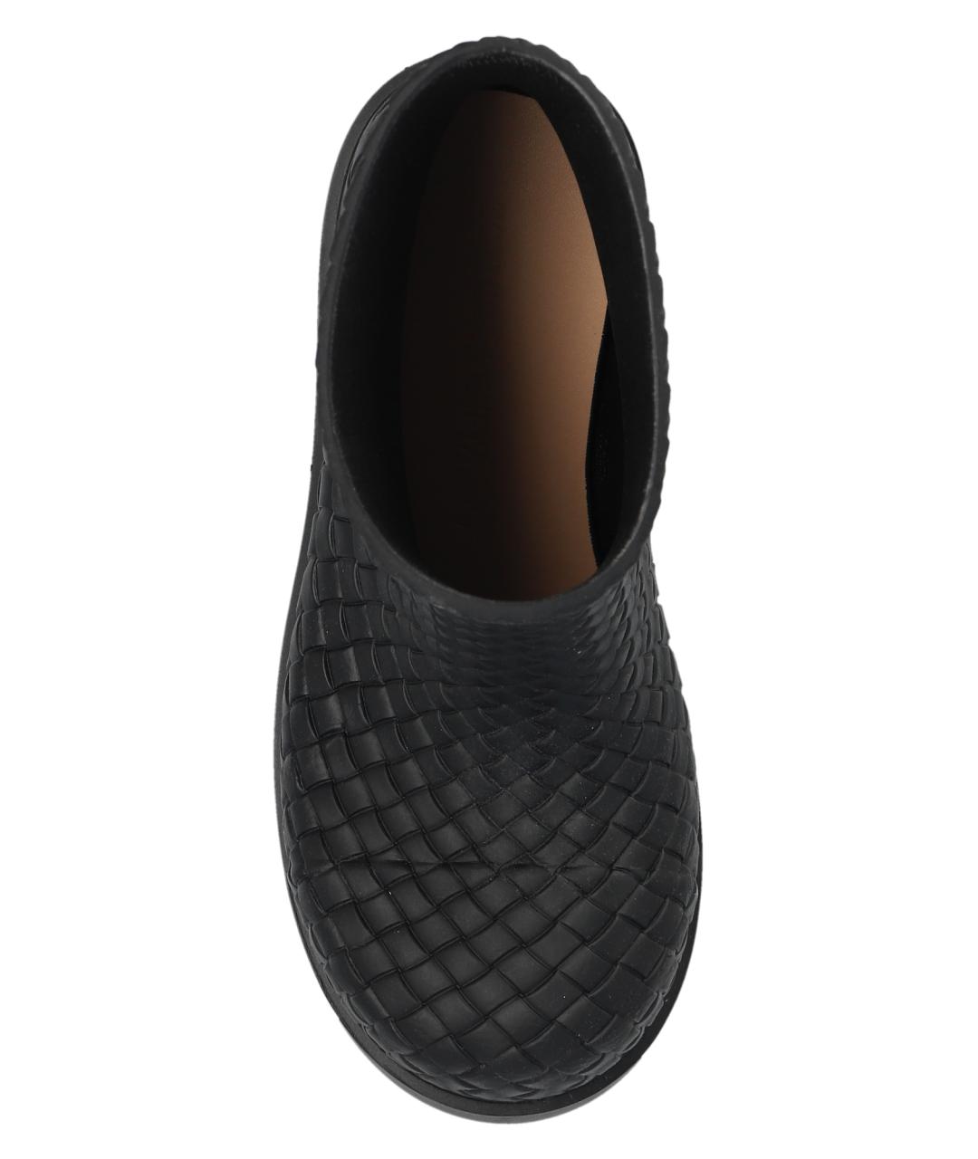 BOTTEGA VENETA Черные резиновые ботинки, фото 4