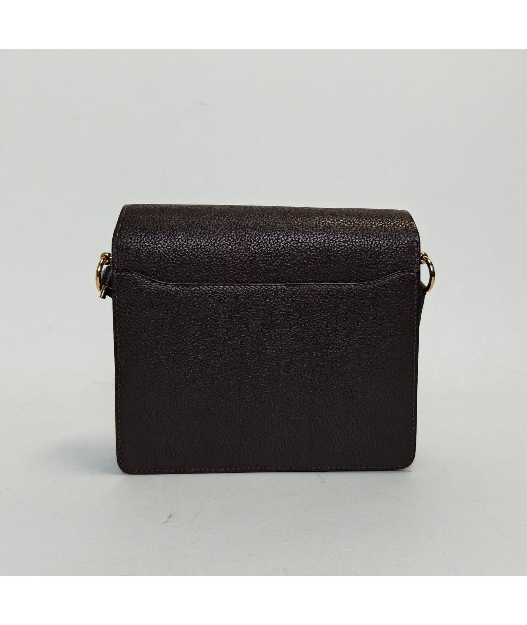 HERMES Черная кожаная сумка через плечо, фото 4