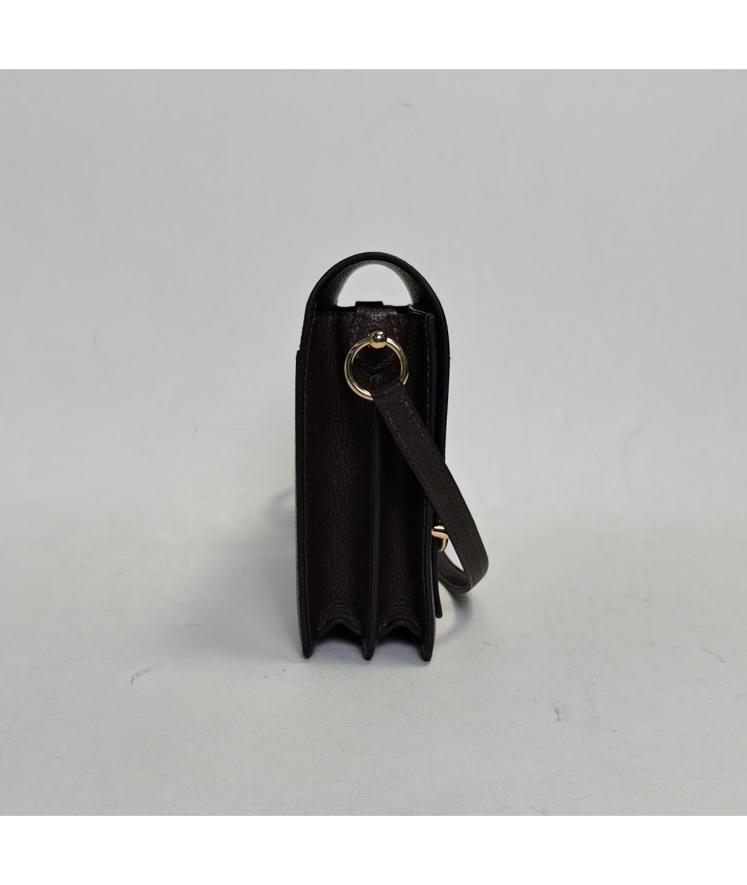 HERMES Черная кожаная сумка через плечо, фото 3