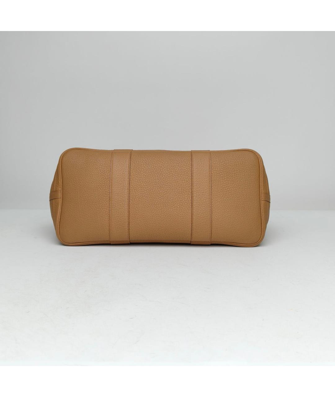 HERMES Коричневая кожаная сумка через плечо, фото 6