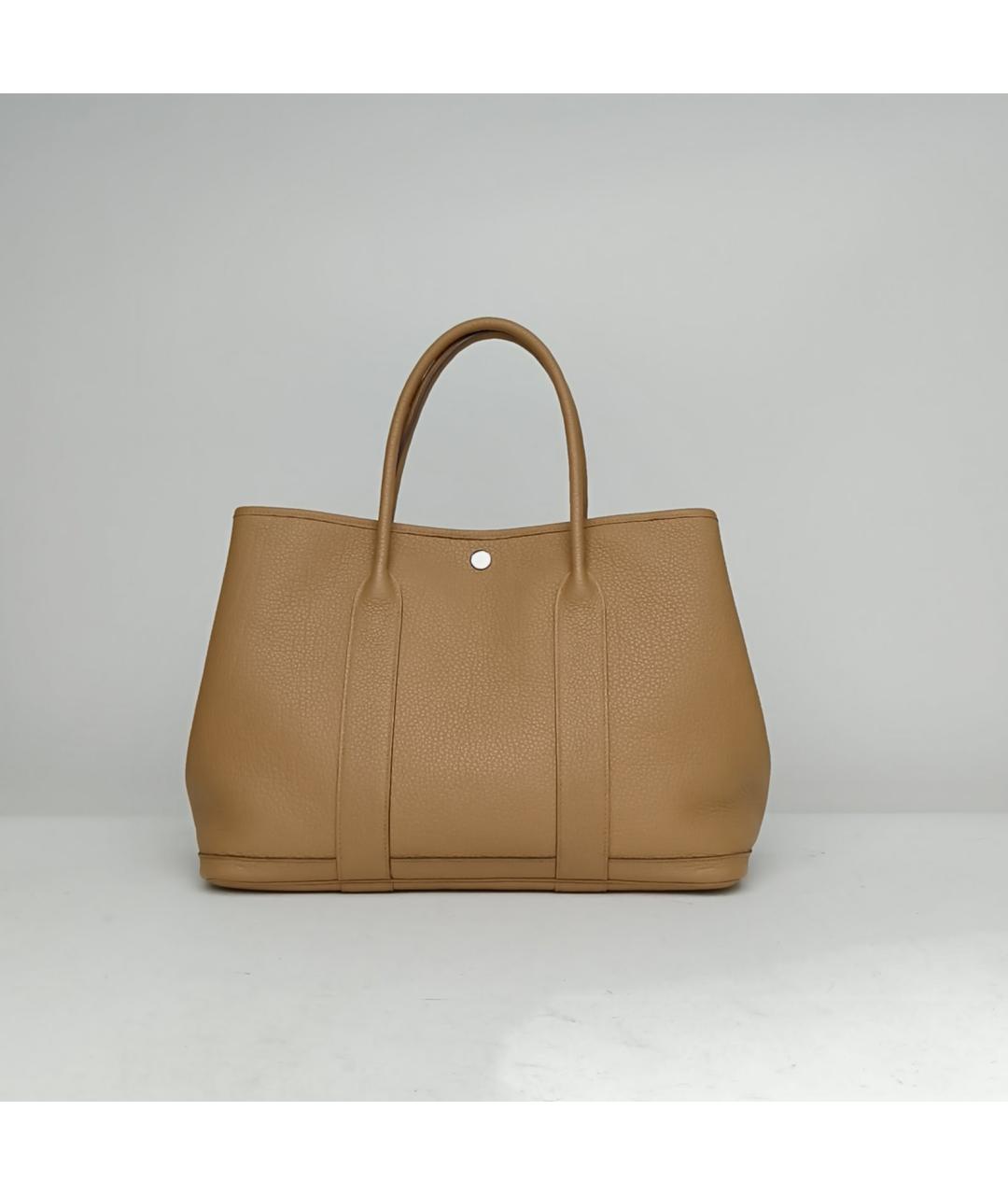 HERMES Коричневая кожаная сумка через плечо, фото 4