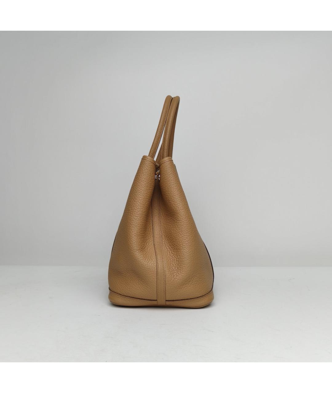 HERMES Коричневая кожаная сумка через плечо, фото 5