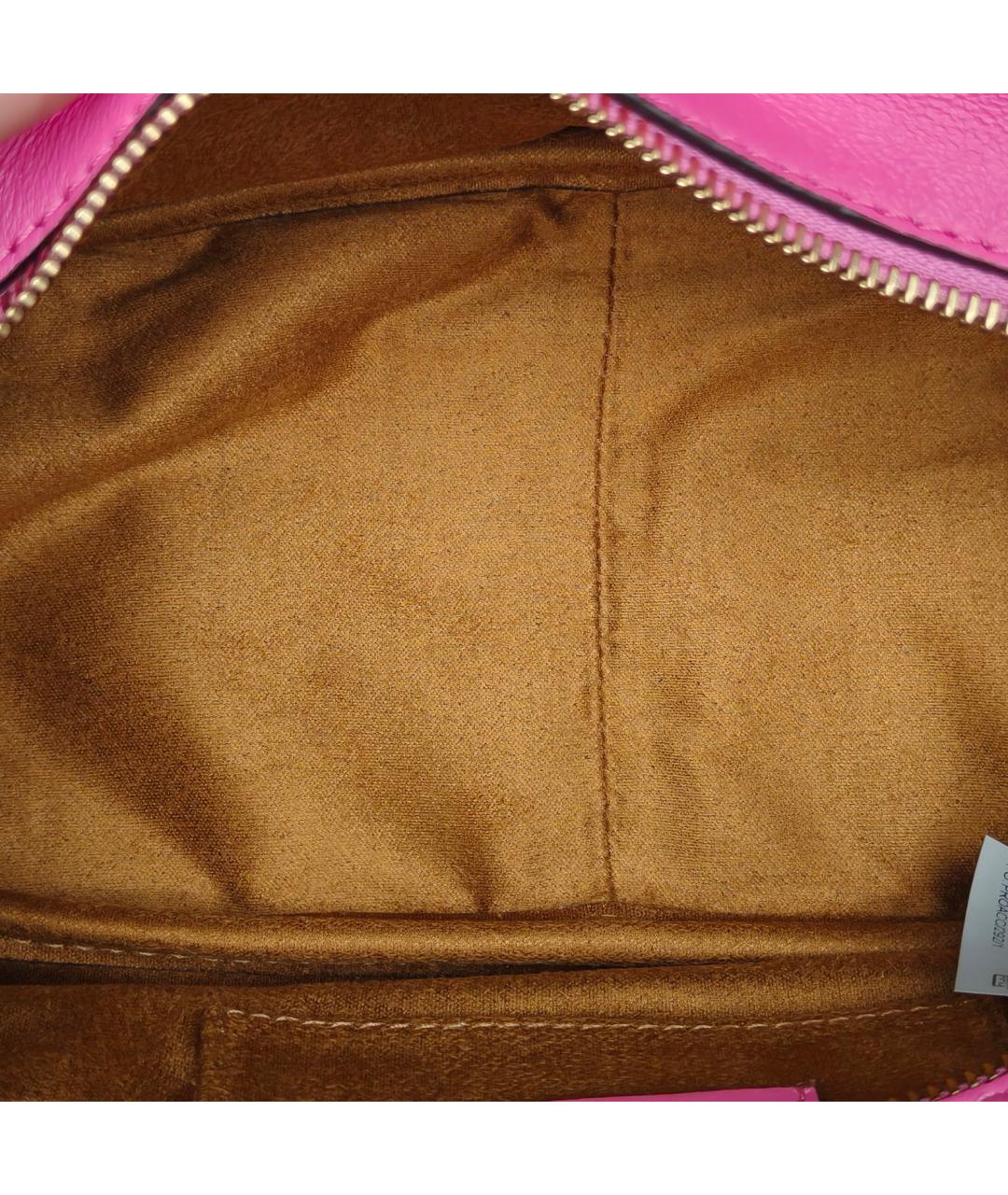 VERSACE Розовая кожаная сумка через плечо, фото 7