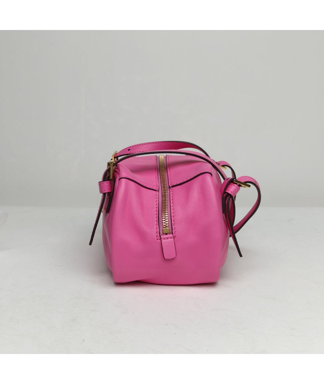 VERSACE Розовая кожаная сумка через плечо, фото 3