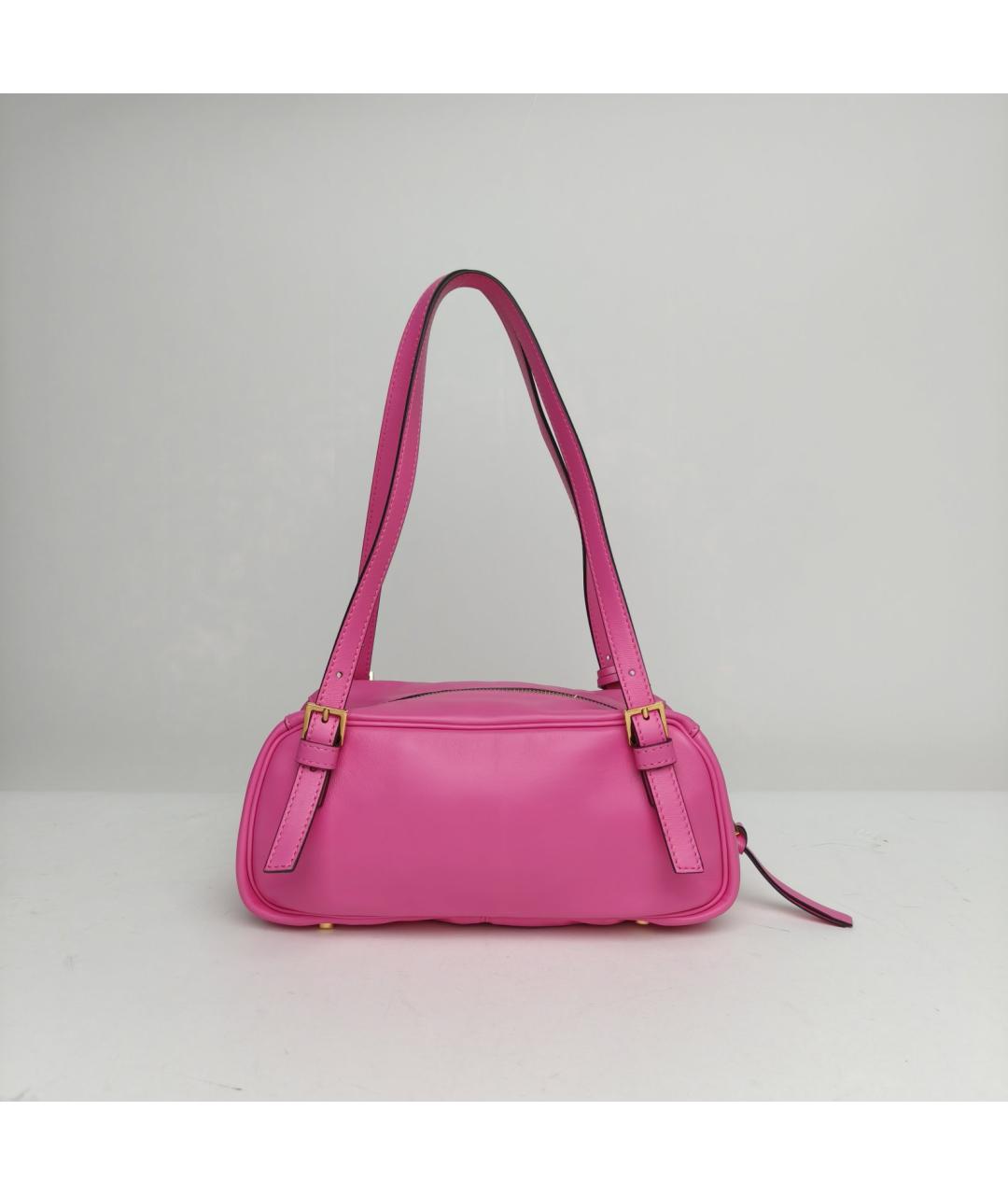 VERSACE Розовая кожаная сумка через плечо, фото 4