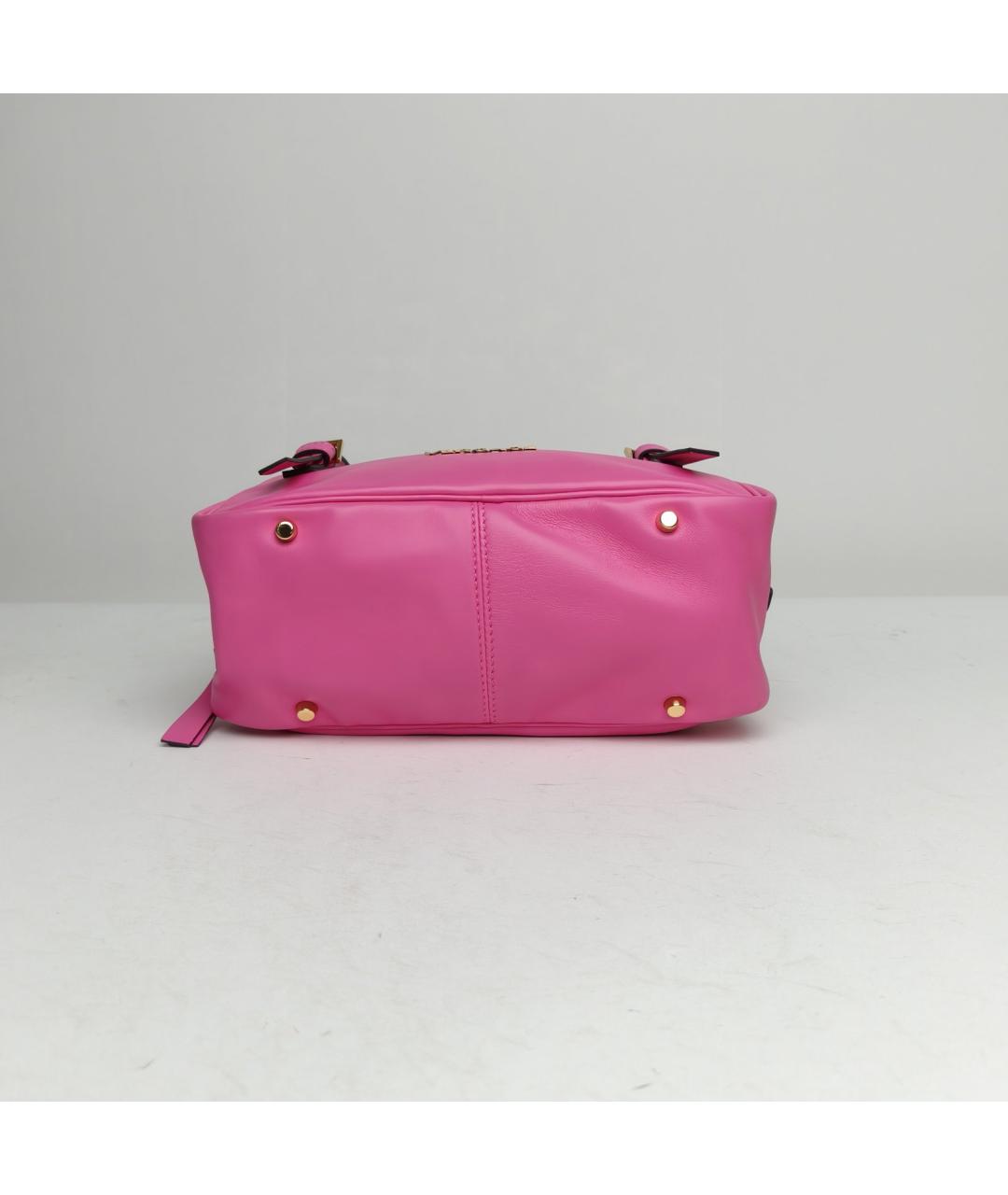VERSACE Розовая кожаная сумка через плечо, фото 6