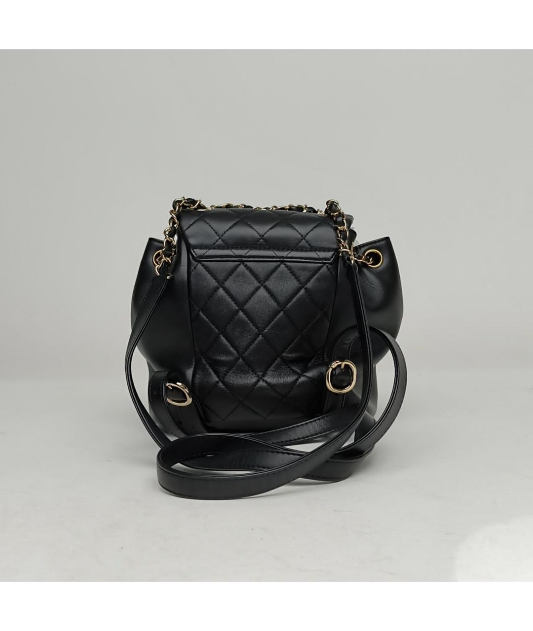 CHANEL Черный кожаный рюкзак, фото 4