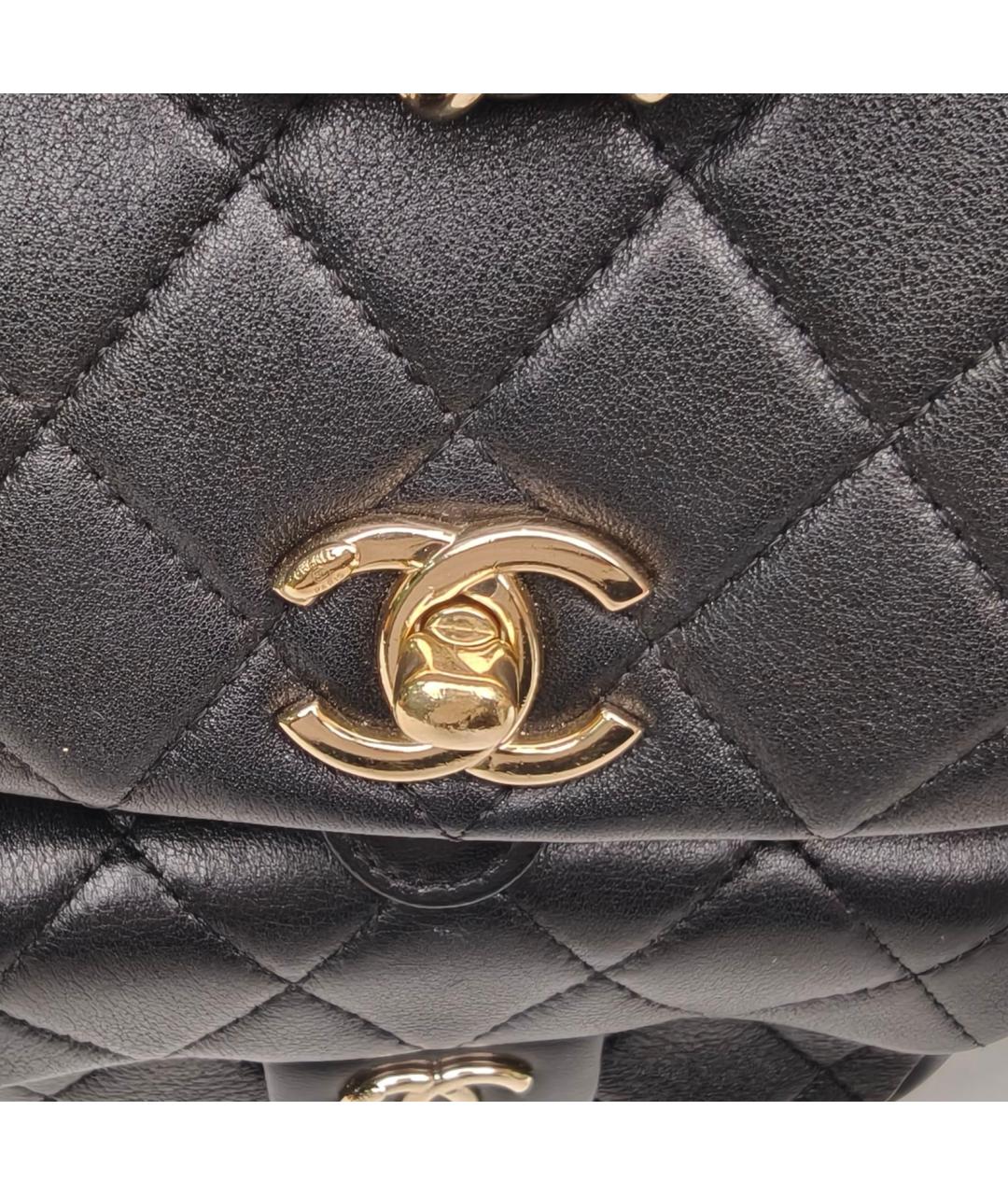 CHANEL Черный кожаный рюкзак, фото 7