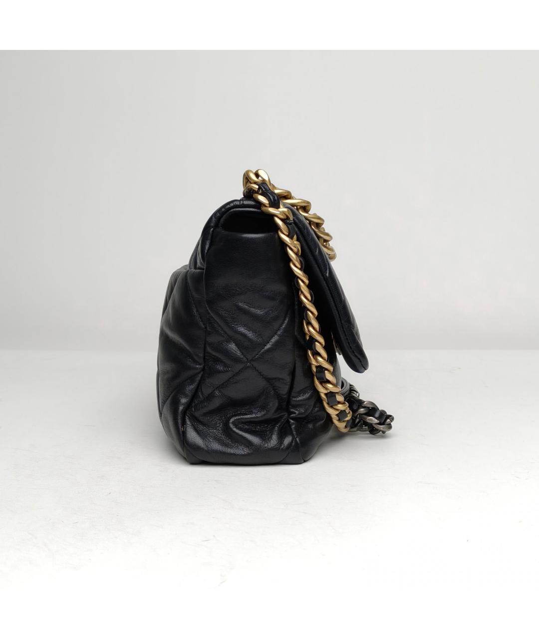 CHANEL Черная кожаная сумка через плечо, фото 5