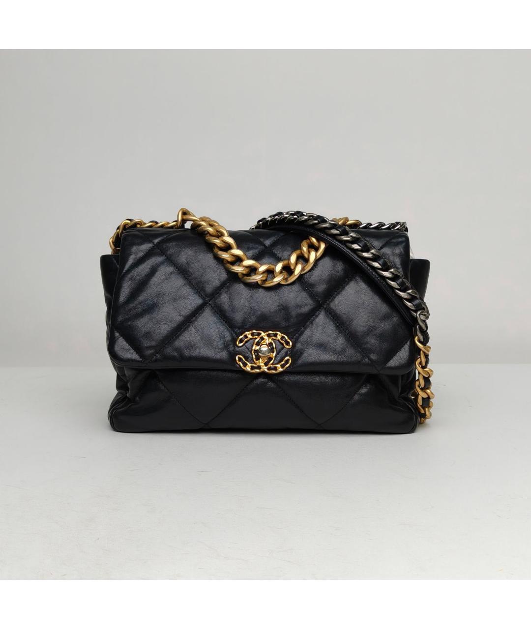 CHANEL Черная кожаная сумка через плечо, фото 2