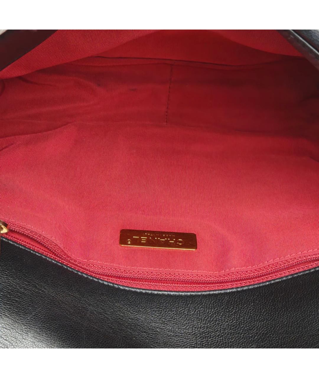 CHANEL Черная кожаная сумка через плечо, фото 8