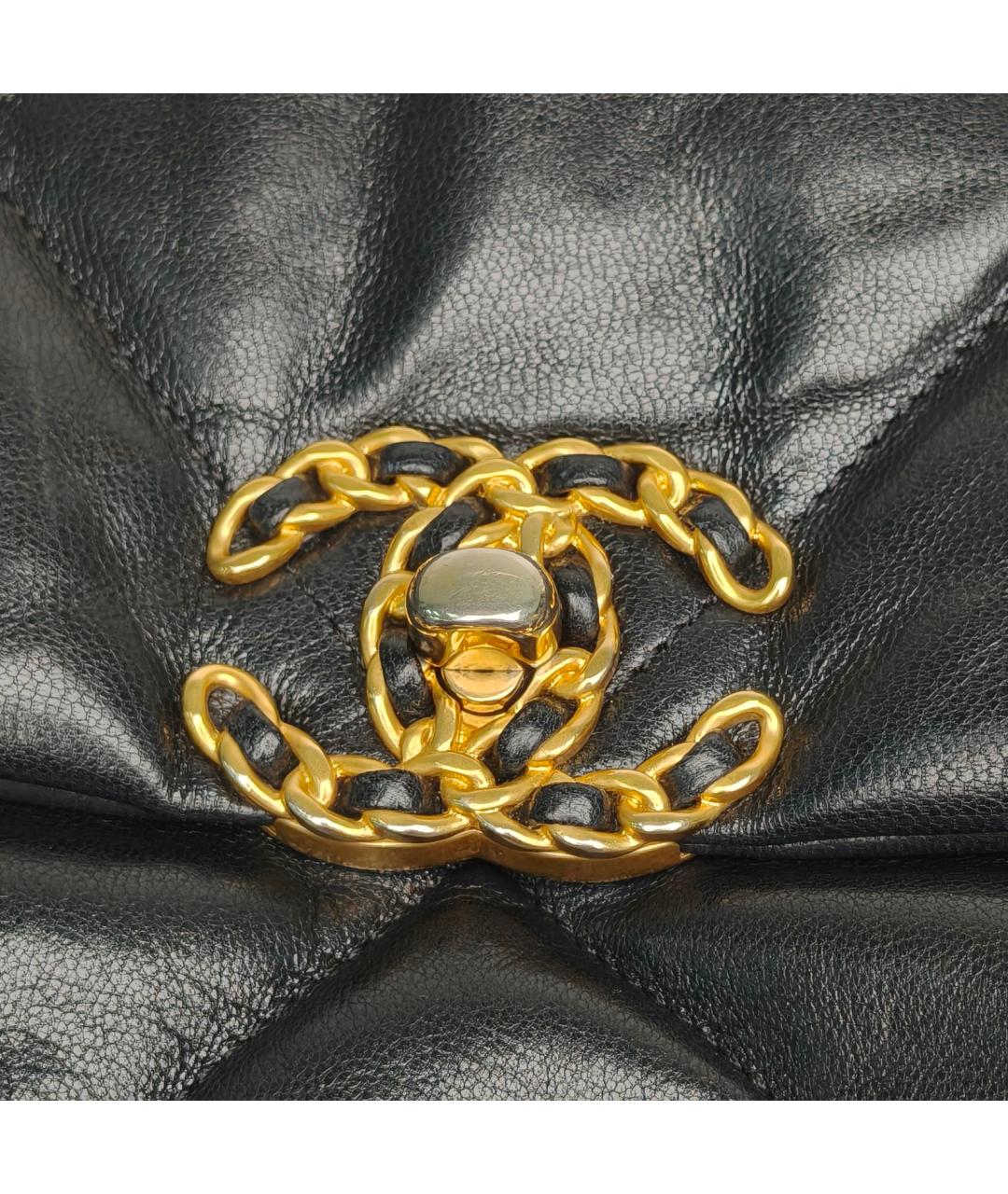 CHANEL Черная кожаная сумка через плечо, фото 7