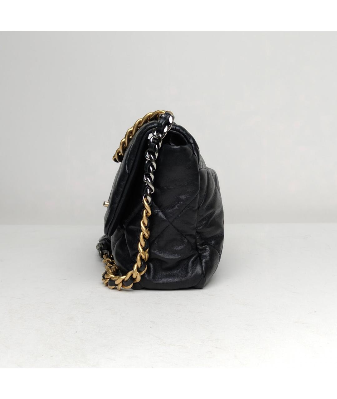 CHANEL Черная кожаная сумка через плечо, фото 3