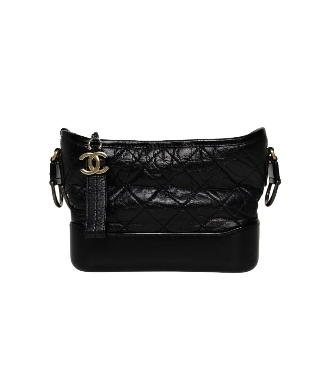 CHANEL Черная кожаная сумка через плечо, фото 1
