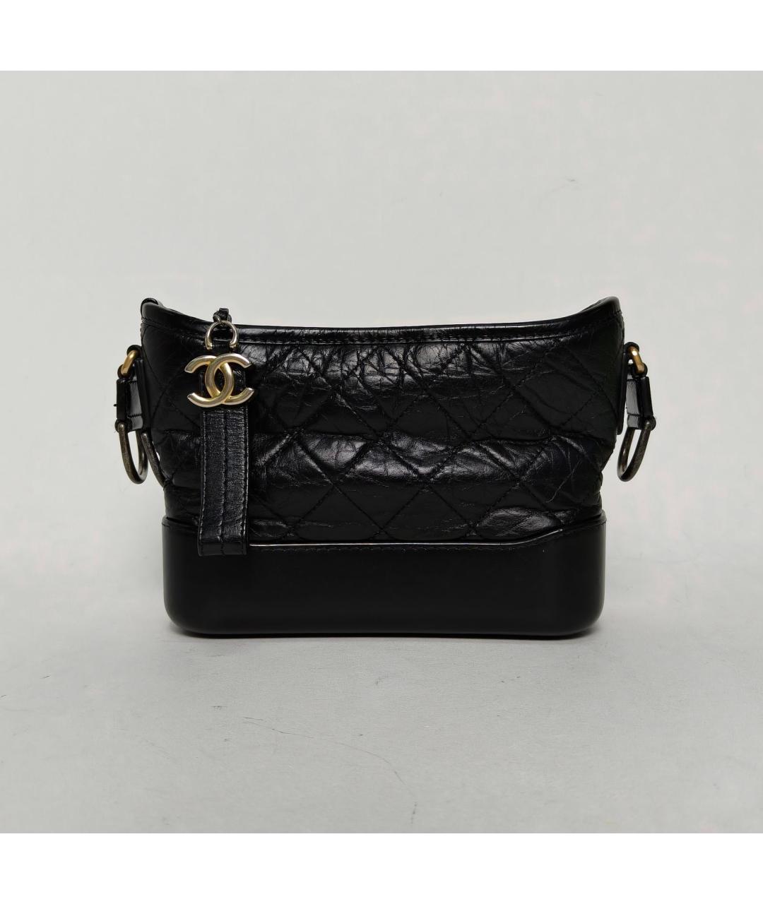 CHANEL Черная кожаная сумка через плечо, фото 2