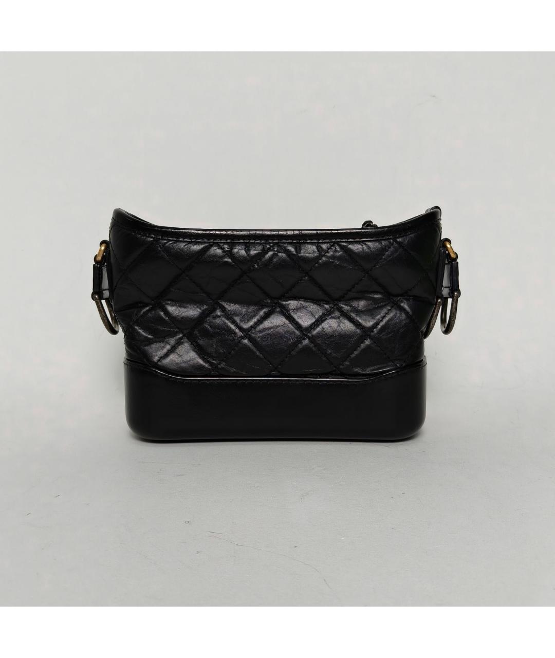 CHANEL Черная кожаная сумка через плечо, фото 4