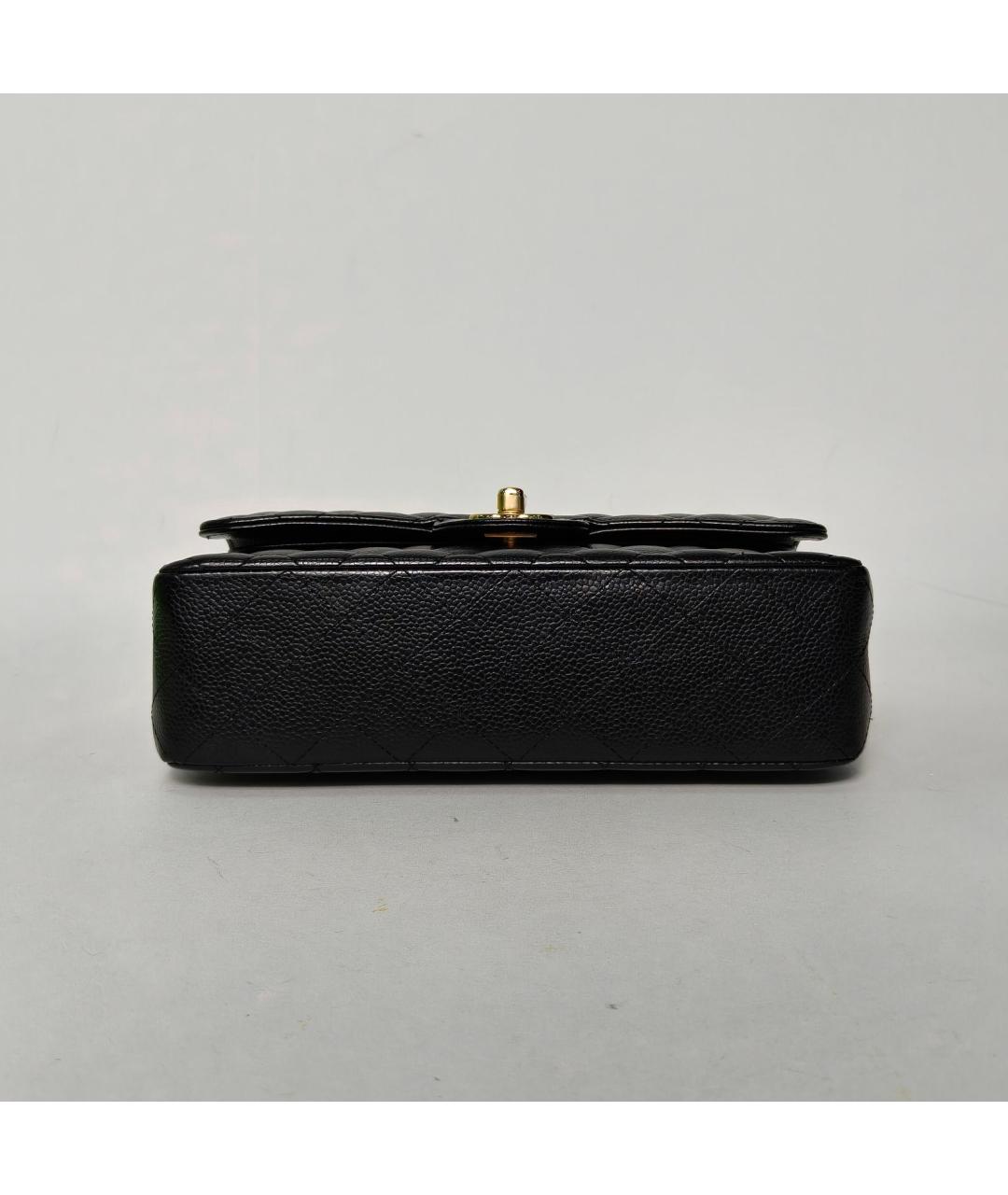 CHANEL Черная кожаная сумка через плечо, фото 6