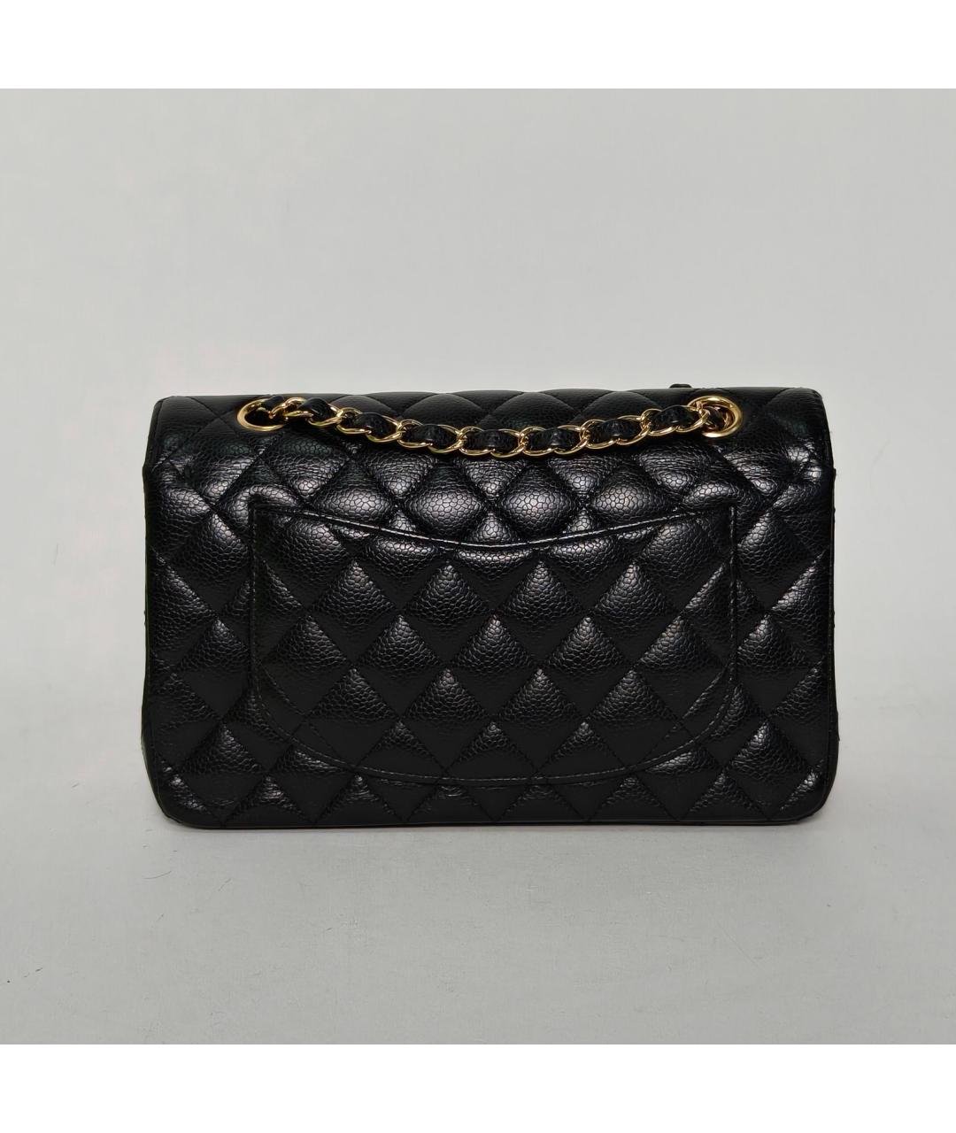 CHANEL Черная кожаная сумка через плечо, фото 4