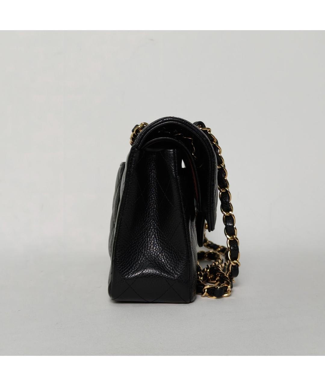 CHANEL Черная кожаная сумка через плечо, фото 3